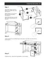 Предварительный просмотр 3 страницы Homestyles 88 5002 79 Assembly Instructions Manual