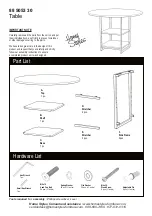 Предварительный просмотр 1 страницы Homestyles 88 5053 30 Assembly Instructions