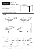 Homestyles 88 5181 31 Assembly Instructions предпросмотр