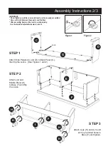 Предварительный просмотр 2 страницы Homestyles 88 5543 26 Assembly Instructions