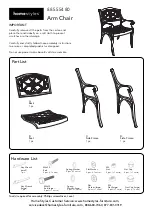 Предварительный просмотр 1 страницы Homestyles 88 5554 80 Assembly Instructions