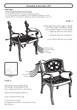 Предварительный просмотр 2 страницы Homestyles 88 5554 80 Assembly Instructions