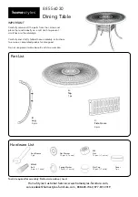 Homestyles 88 5560 30 Quick Start Manual предпросмотр