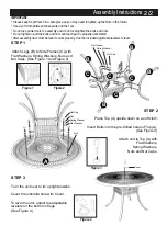 Предварительный просмотр 2 страницы Homestyles 88 5560 32 Quick Start Manual