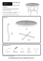 Homestyles 88 5702 30 Assembly Instructions предпросмотр