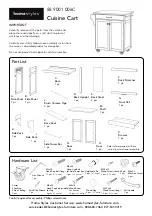 Предварительный просмотр 1 страницы Homestyles 88 9001 006C Quick Start Manual