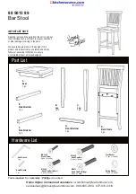 Предварительный просмотр 1 страницы Homestyles Americana 88 5013 89 Assembly Instructions