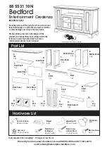 Homestyles Bedford 88 5531 10N Manual preview