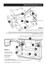 Preview for 3 page of Homestyles Bedford 88 5531 10N Manual