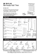 Homestyles Bermuda Hall Tree 88 5542 49 Assembly Instructions Manual предпросмотр