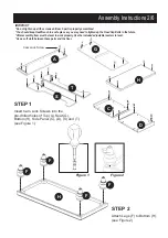 Предварительный просмотр 2 страницы Homestyles Bermuda Hall Tree 88 5542 49 Assembly Instructions Manual