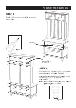 Предварительный просмотр 5 страницы Homestyles Bermuda Hall Tree 88 5542 49 Assembly Instructions Manual