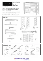 Homestyles Buffet 88 5134 64 Manual preview