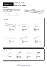 Предварительный просмотр 1 страницы Homestyles Bunk Bed Drawers 20 05530 0555 Manual