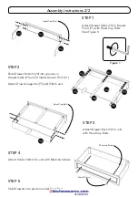 Предварительный просмотр 2 страницы Homestyles Bunk Bed Drawers 20 05530 0555 Manual