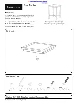 Homestyles Cabin Creek 5411-351 Assembly Instructions предпросмотр