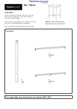 Предварительный просмотр 2 страницы Homestyles Cabin Creek 5411-351 Assembly Instructions