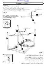 Предварительный просмотр 3 страницы Homestyles Cabin Creek 5411-351 Assembly Instructions