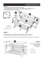 Preview for 2 page of Homestyles Cabin Creek  88 5411 49 Manual