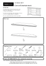 Homestyles Corner Entertainment 20 05503 0071 Assembly Instructions Manual предпросмотр