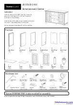 Предварительный просмотр 1 страницы Homestyles Flexsteel 20 05503 0102 Assembly Instructions Manual