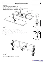 Предварительный просмотр 2 страницы Homestyles Flexsteel 20 05503 0102 Assembly Instructions Manual