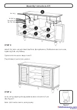 Предварительный просмотр 4 страницы Homestyles Flexsteel 20 05503 0102 Assembly Instructions Manual