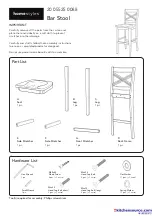 Homestyles Flexsteel 20 05525 0088 Assembly Instructions предпросмотр