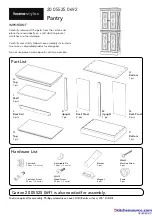 Homestyles Flexsteel 5525-69 Assembly Instructions Manual предпросмотр