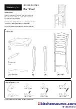 Предварительный просмотр 1 страницы Homestyles Flexsteel Mountain Lodge 20 05525 0089 Quick Start Manual