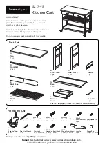 Homestyles General Line 52195 Assembly Instructions Manual preview