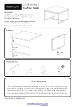 Предварительный просмотр 1 страницы Homestyles Geometric HS-8100-21 Manual