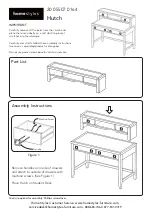 Предварительный просмотр 1 страницы Homestyles Hutch 20 05507 0164 Quick Start Manual