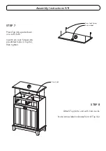 Предварительный просмотр 12 страницы Homestyles Hutch 5001-304 Manual