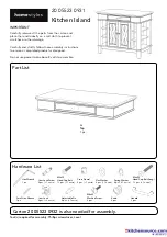 Homestyles Kitchen Island 20 05523 0931 Manual предпросмотр