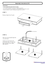 Предварительный просмотр 2 страницы Homestyles Kitchen Island 20 05523 0931 Manual