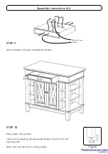 Предварительный просмотр 6 страницы Homestyles Kitchen Island 20 05523 0931 Manual