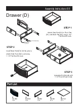 Предварительный просмотр 5 страницы Homestyles Marco Island 88 5544 42 Assembly Instructions