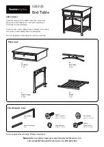 Homestyles Modern Craftsman 5050-20 Assembly Instructions предпросмотр