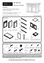 Homestyles Monarch Kitchen Island 88 5020 941 Assembly Instructions Manual предпросмотр