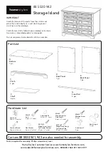 Предварительный просмотр 1 страницы Homestyles Naples 5530-940 Assembly Instructions Manual