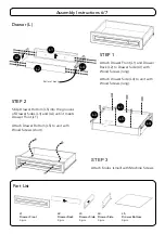 Предварительный просмотр 6 страницы Homestyles Naples 5530-940 Assembly Instructions Manual