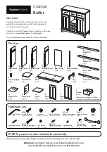 Предварительный просмотр 2 страницы Homestyles Stainless Steel Top 5100-102 Manual