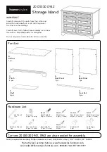 Homestyles Storage Island 20 05530 0942 Quick Start Manual предпросмотр