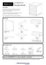 Homestyles Storage Island 20 08000 0912 Manual предпросмотр