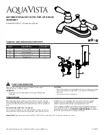 Preview for 1 page of Homewerks Worldwide AQUA VISTA 15-B42WTSP-CP-AV Assembly