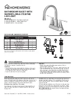 Предварительный просмотр 1 страницы Homewerks 21-B42-WYBNHW-Z Manual