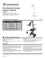 Предварительный просмотр 5 страницы Homewerks 3070-252-CH-B-WS Instruction Manual