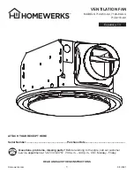 Preview for 1 page of Homewerks 7140-110-G3 Instructions Manual