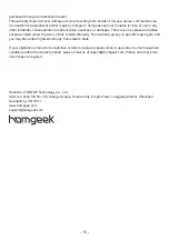 Предварительный просмотр 17 страницы homgeek NY-8608MC Instruction Manual